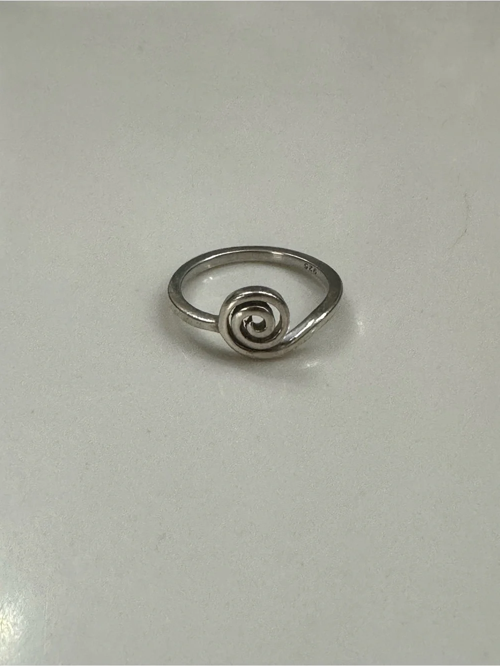 Sterling Silver Spiral Ring - Silver